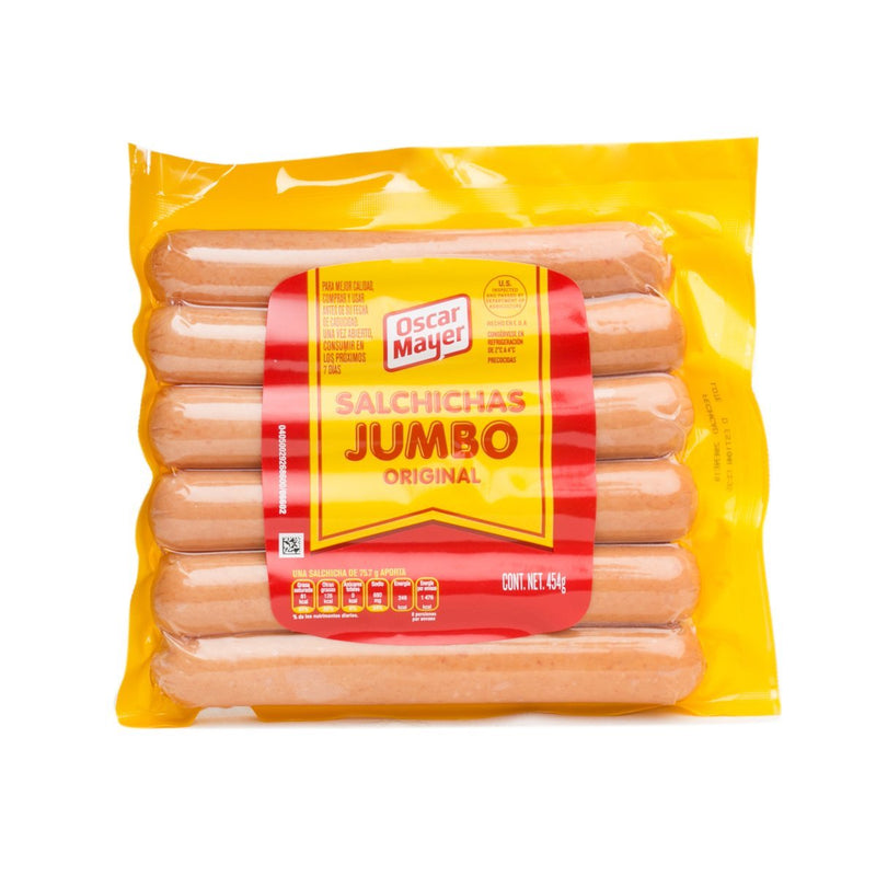 Salchicha Jumbo Original Oscar Mayer 454 g