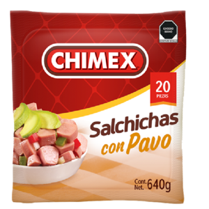 Salchicha de Pavo Chimex 640 g