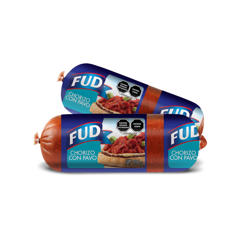 Chorizo de Pavo y Cerdo FUD 200 g