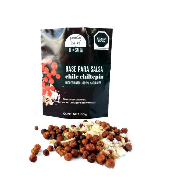 Base para Salsa Chile Chiltepín El Más Salsa 30 g