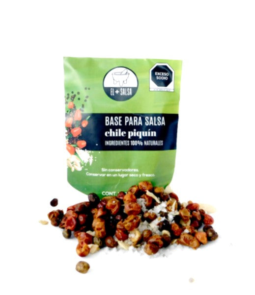 Base para Salsa Chile Piquín El Más Salsa 30 g